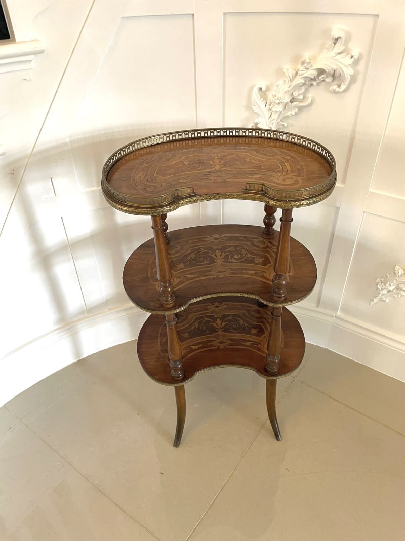Quality Antique French Marquetry Étagère